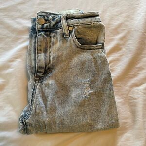 Pacsun Kendall + Kylie Light Wash Distressed Straight Leg Jeans